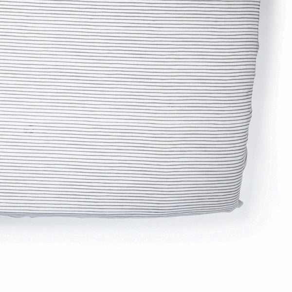 Stripes Away Pebble Grey Crib Sheet