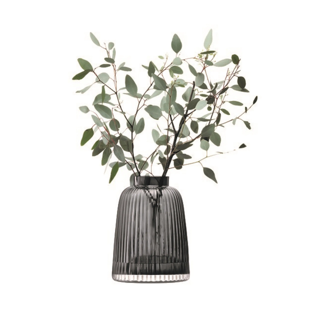 Pleated Vase Gray