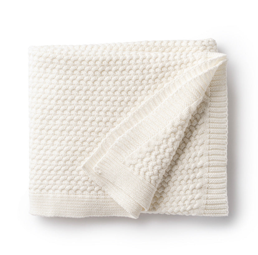 DH Herringbone Cream Baby Blanket