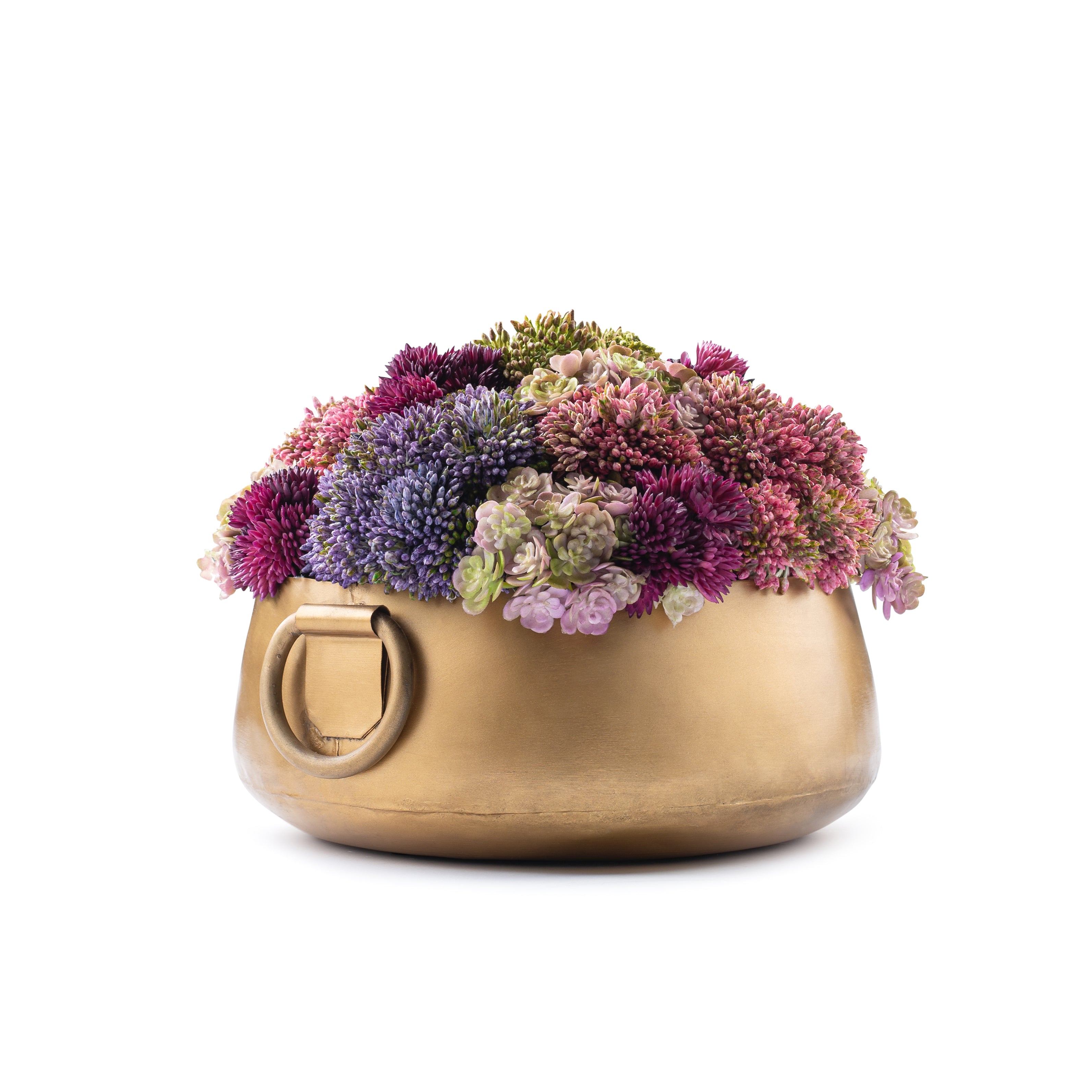 DH Gold Handle Floral Pot