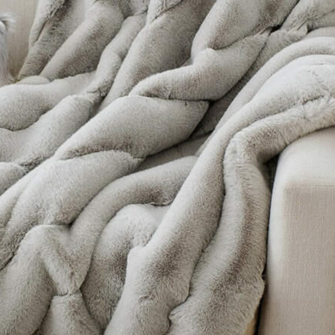 Fabulous Furs Posh Throw - Dove