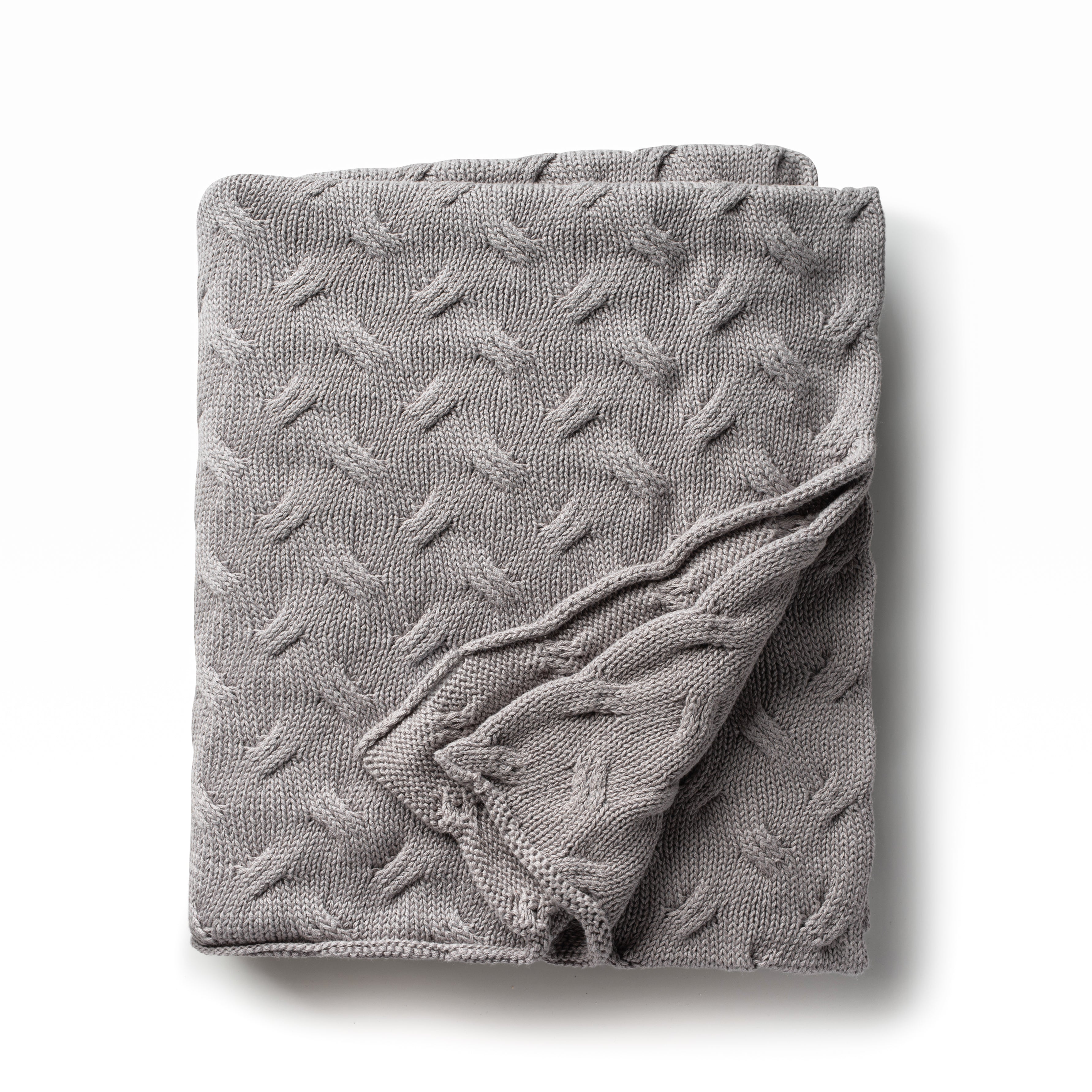 DH Waves Gray Throw