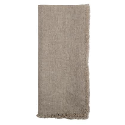 Linen Fringe Napkin Set Of 4