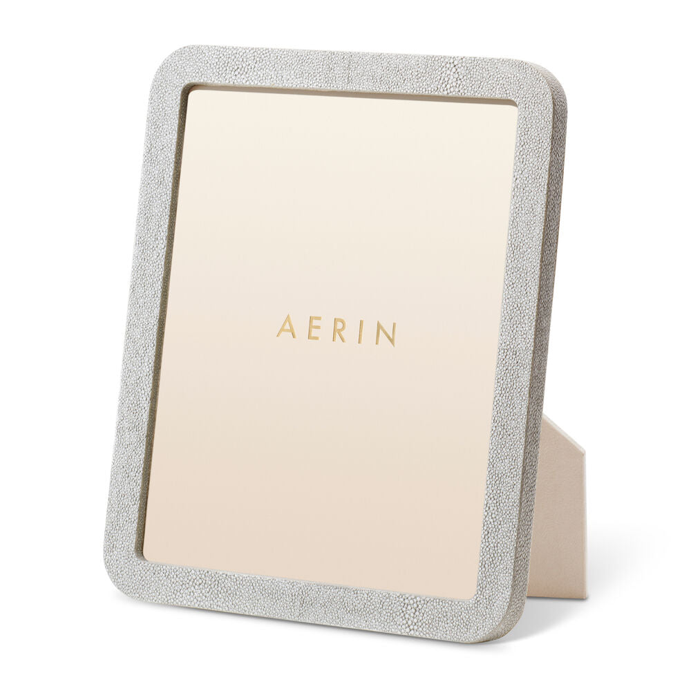 Aerin Dove Shagreen Frame