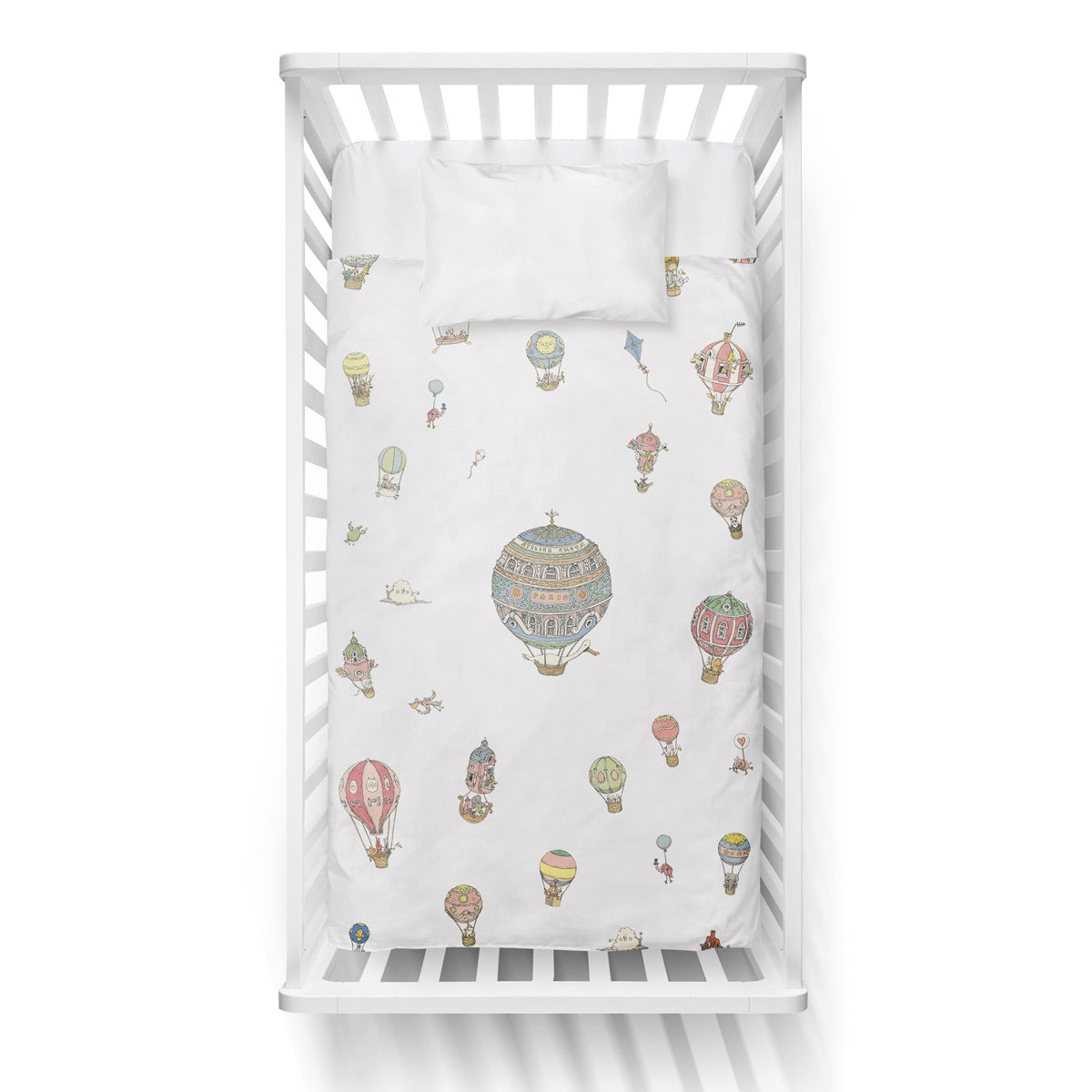 Atelier Choux Baby Hot Air Balloons Crib Duvet