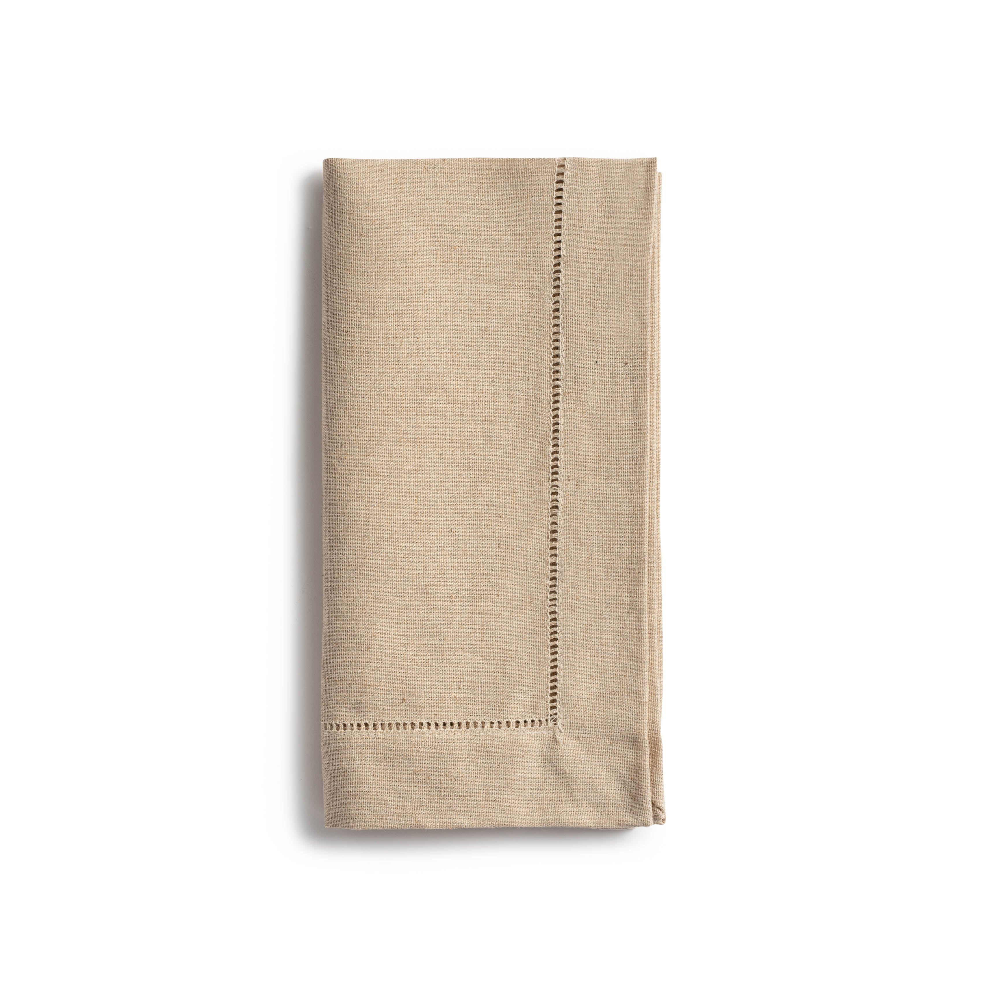 Natural Hemstitch Napkins Set of 6