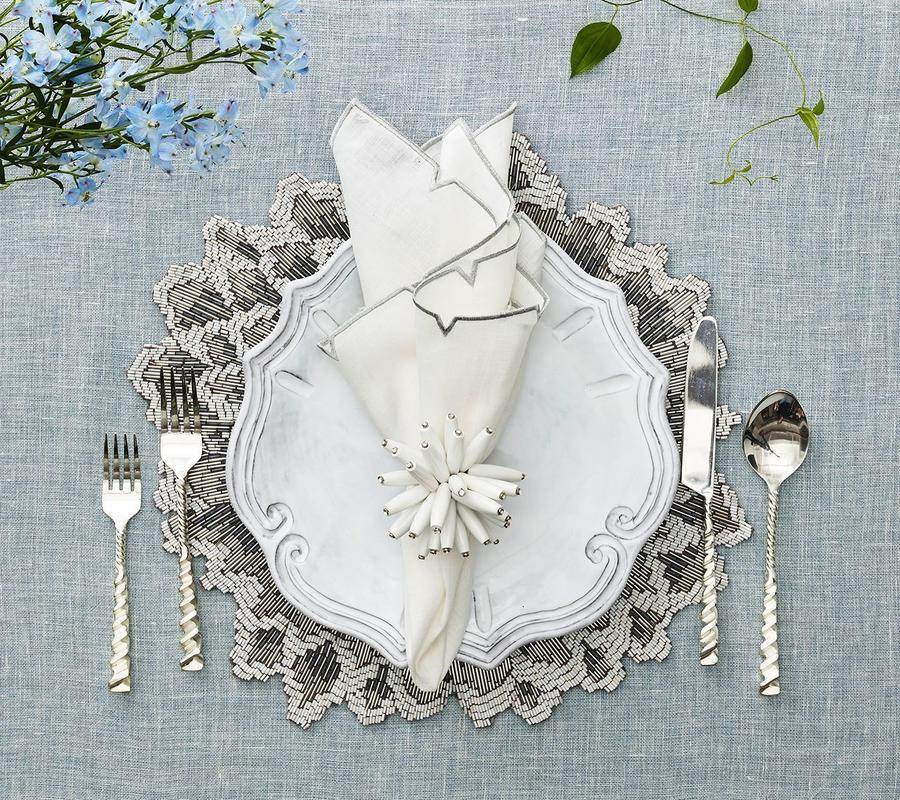 Divot Silver Napkin