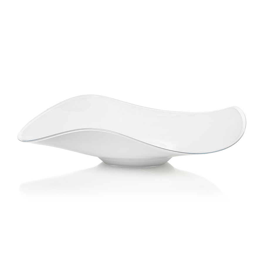 Lagoon Opal White Wave Bowl