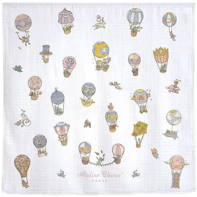 Atelier Choux Circus Pastel Swaddle Blanket