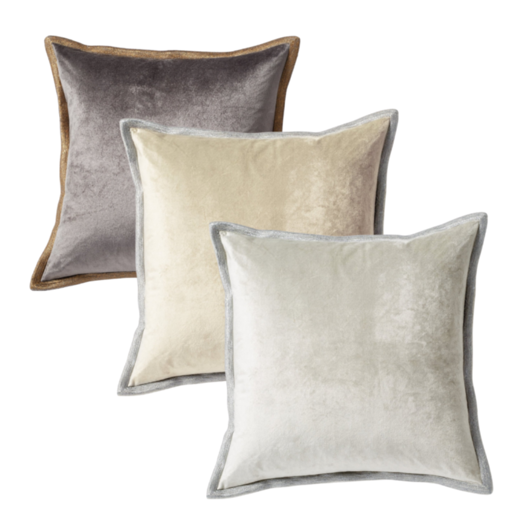 Michael Aram Velvet Metallic Stitch Pillows