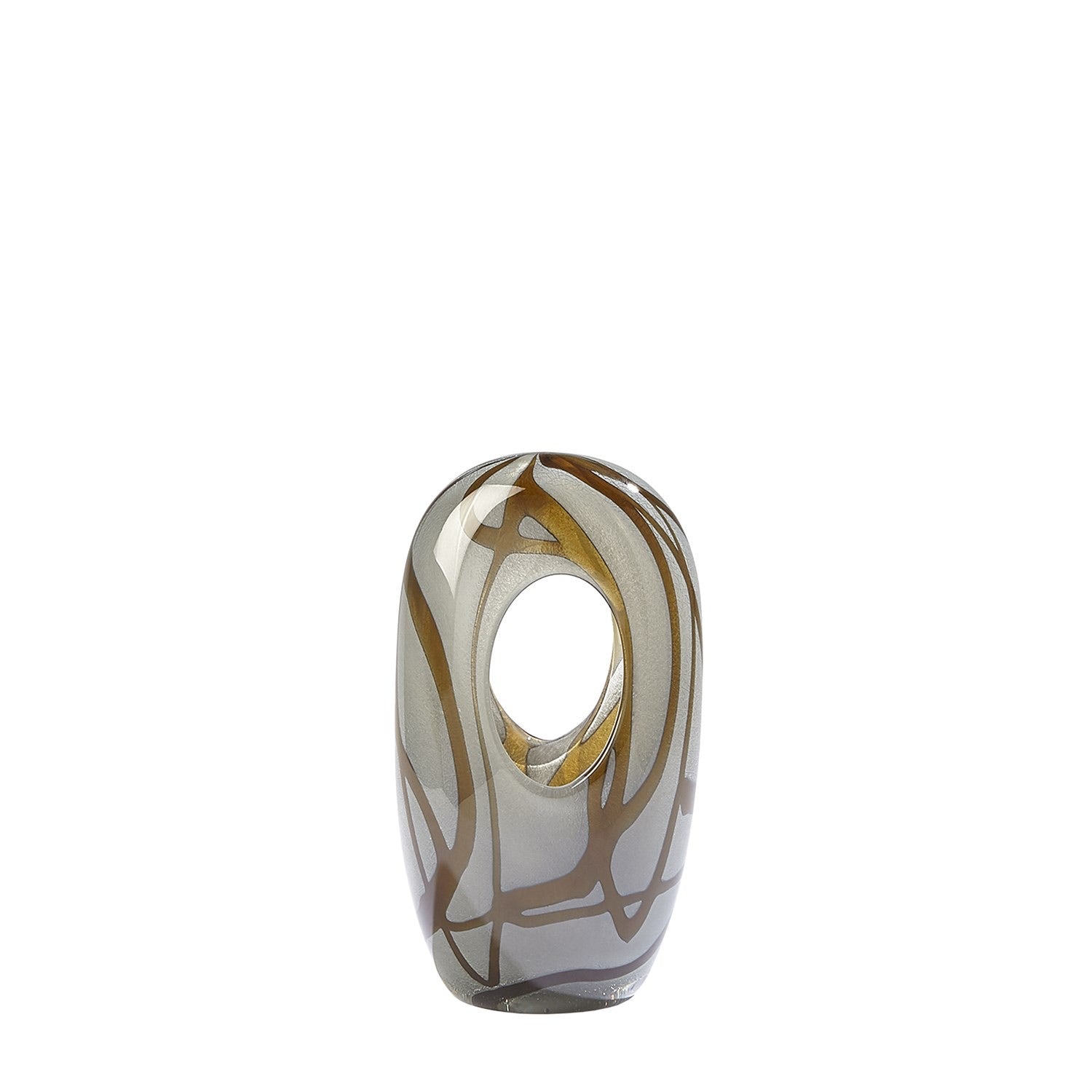 Amber Swirl Vase