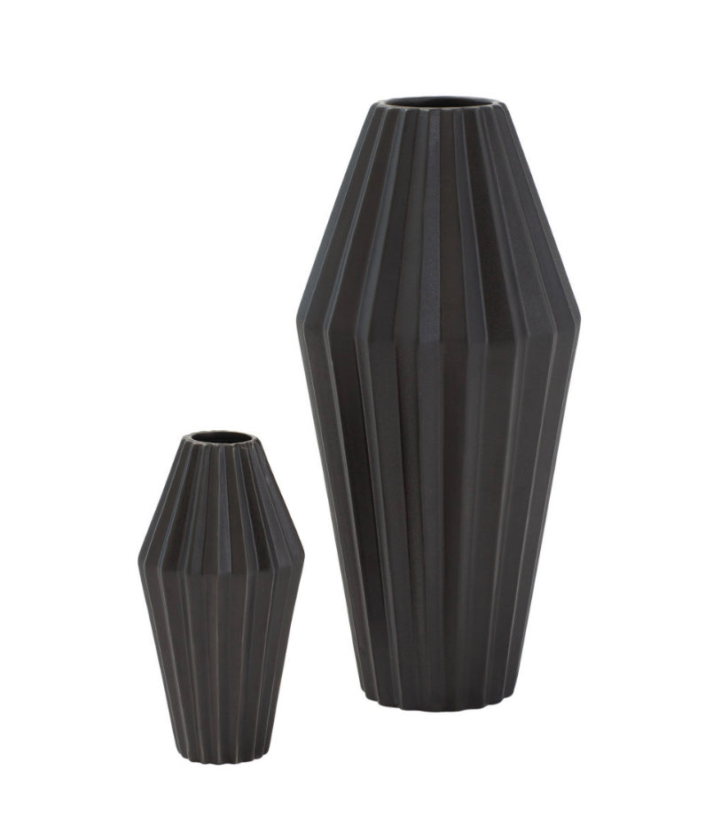 Milos Vase Black