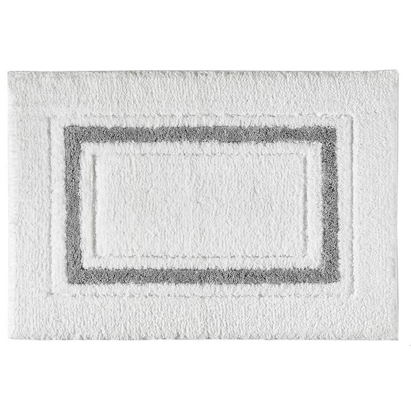 Kassatex Charcoal Framed Bath Mat