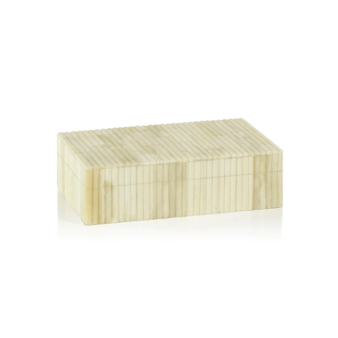 St Ives Ribbed Bone Inlay Decorative Box