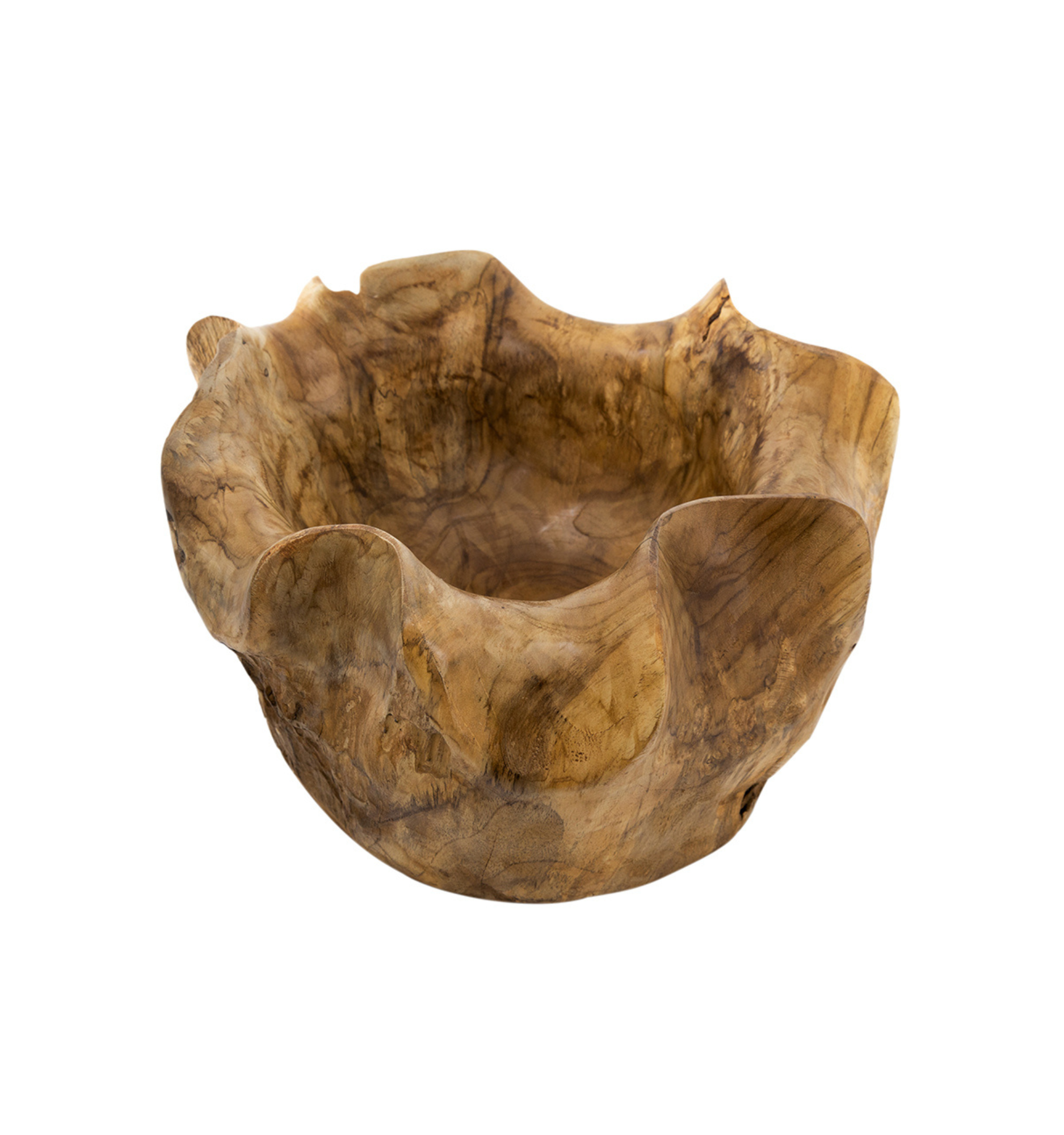 Organic Teak Decorative Bowl