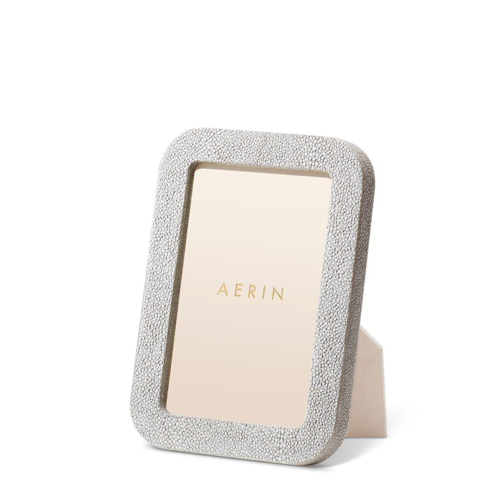 Aerin Dove Shagreen Frame