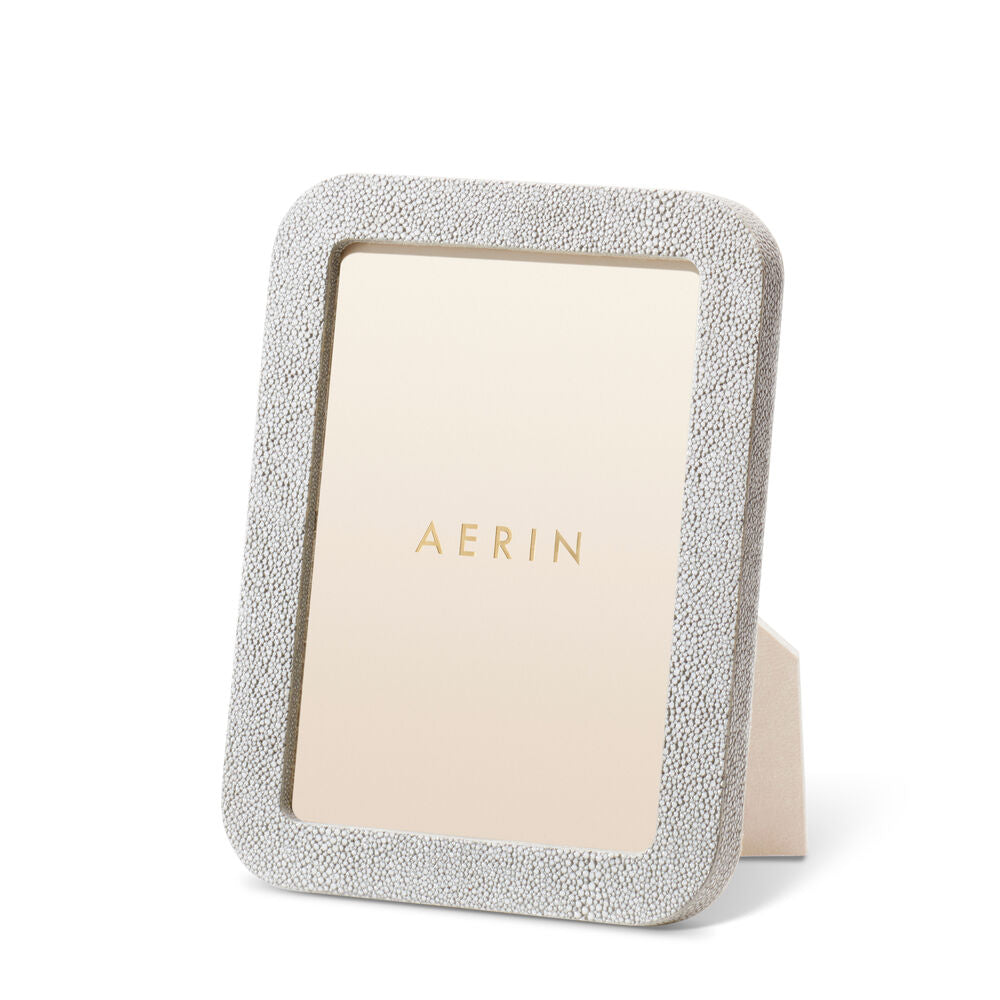 Aerin Dove Shagreen Frame