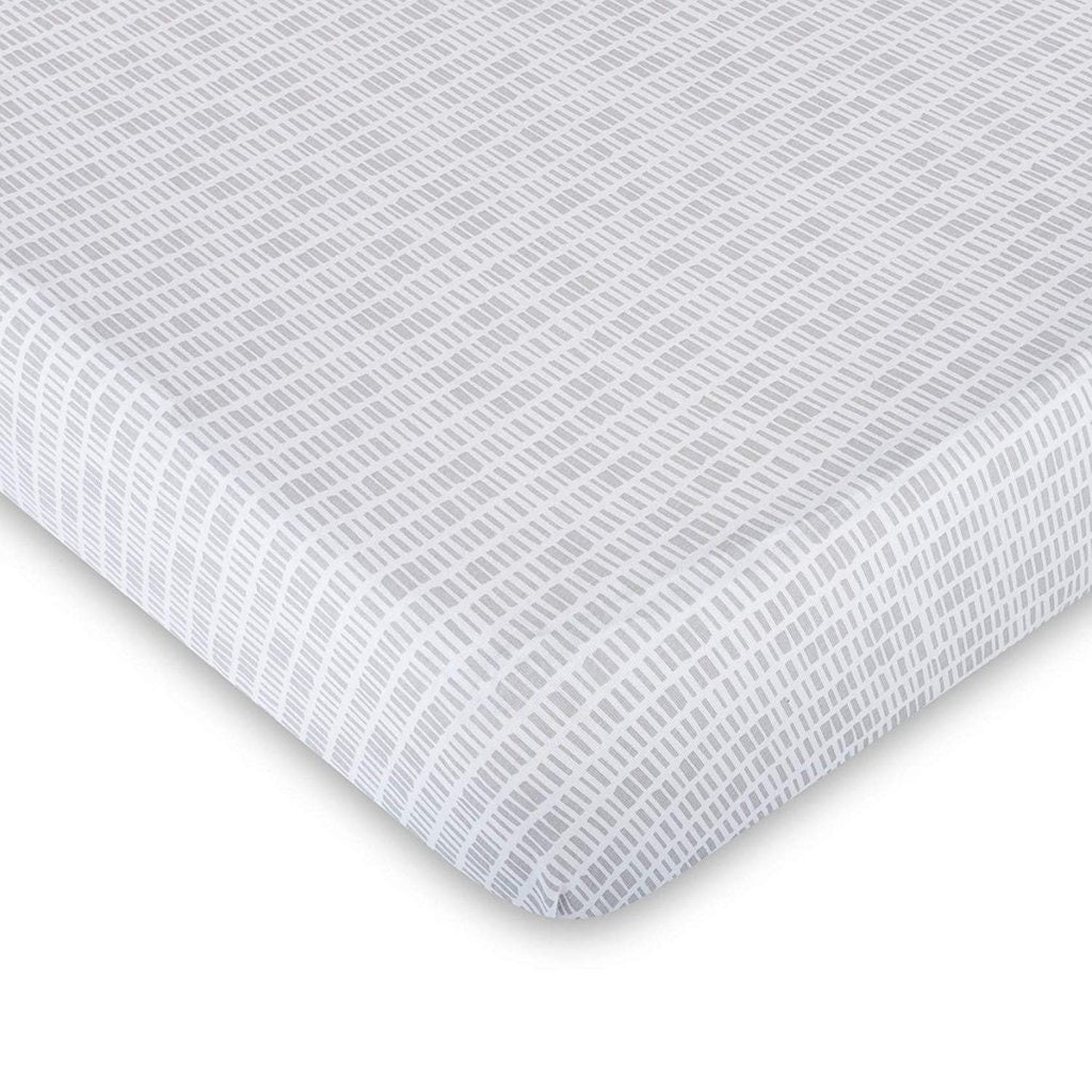 Grey Bamboo Crib Sheet