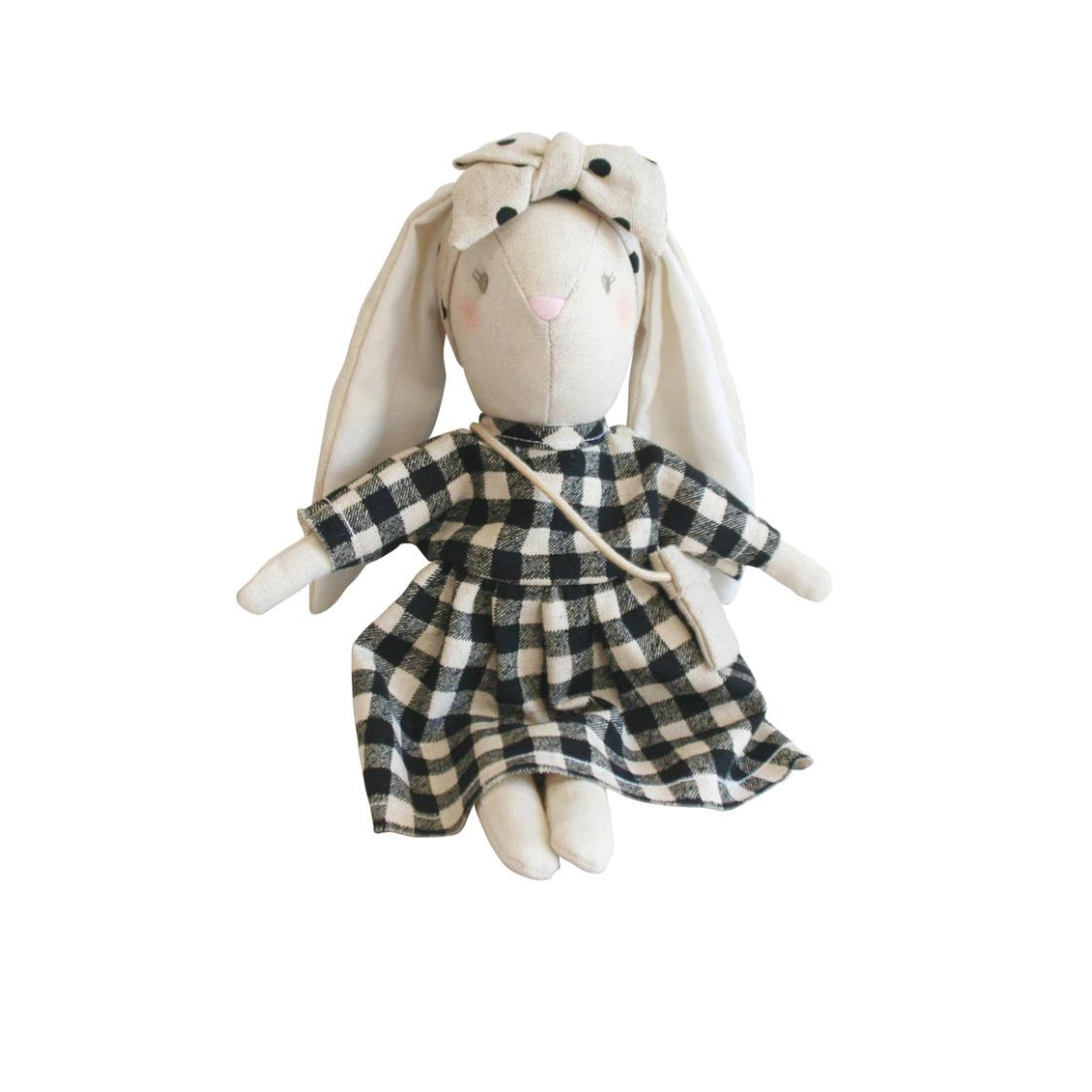 Sofia Mini Black Check Bunny