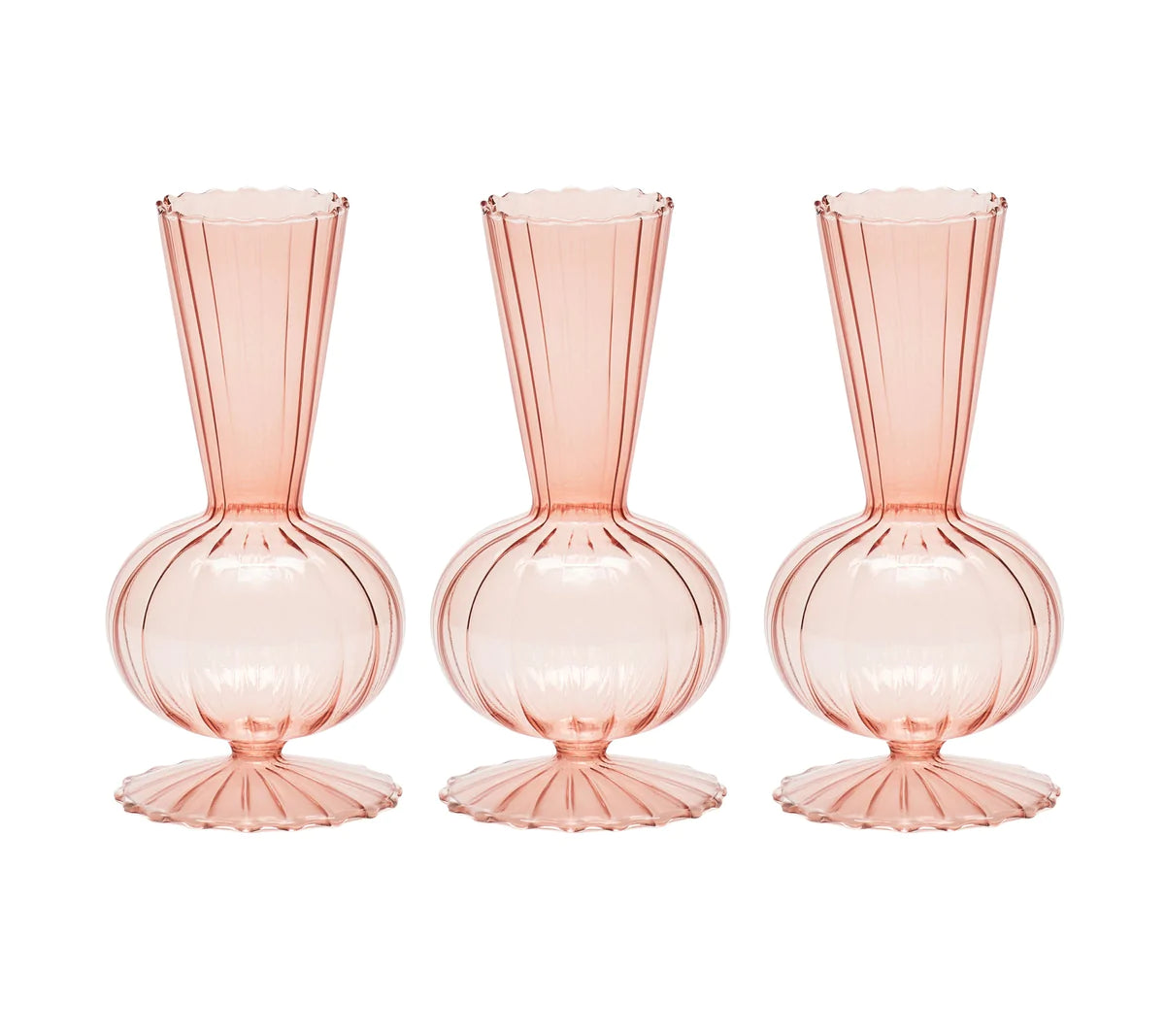 Tess Blush Bud Vase Set of 3