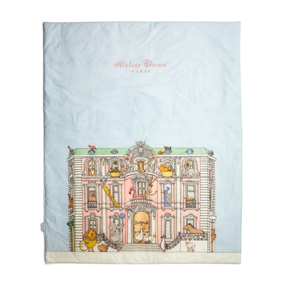 Reversible Quilt Monceau Mansion/ Hot Air Balloons