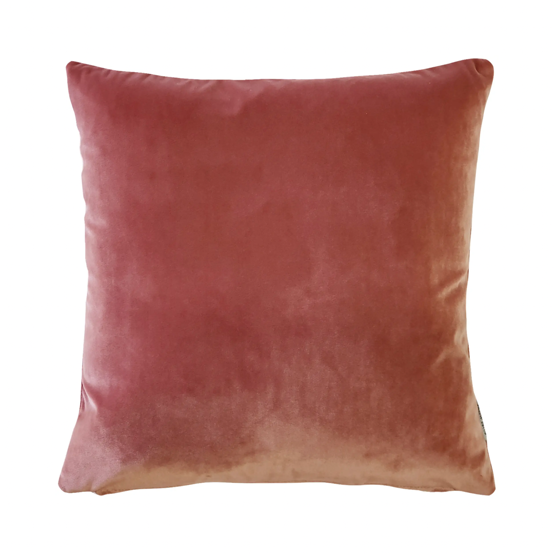 Cast Rose Velvet Accent Pillow