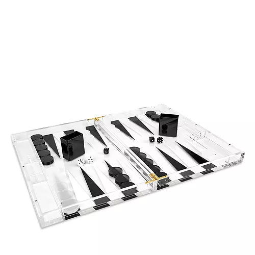 Lucite Backgammon Set